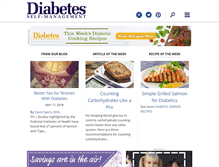 Tablet Screenshot of diabetesselfmanagement.com